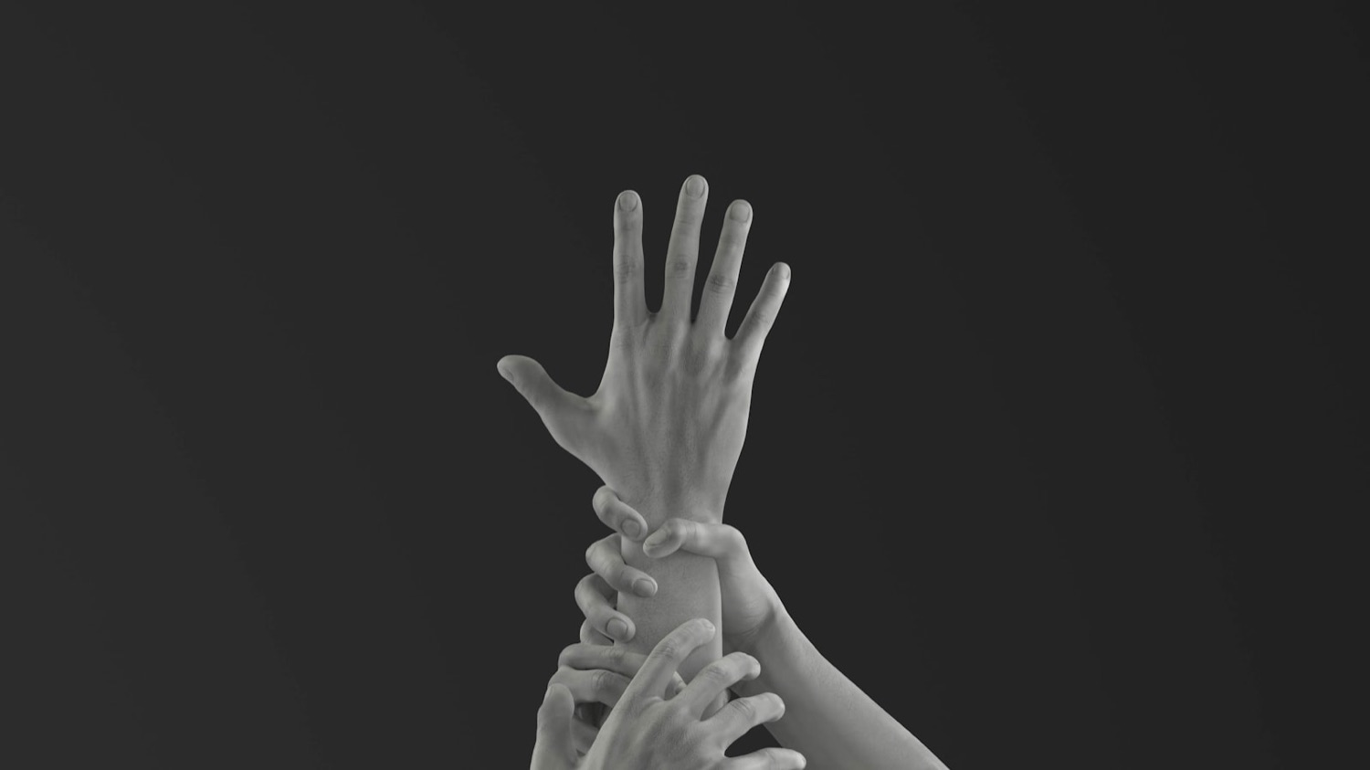 Professional driver gently stretching the wrist and hand to ease carpal tunnel symptoms