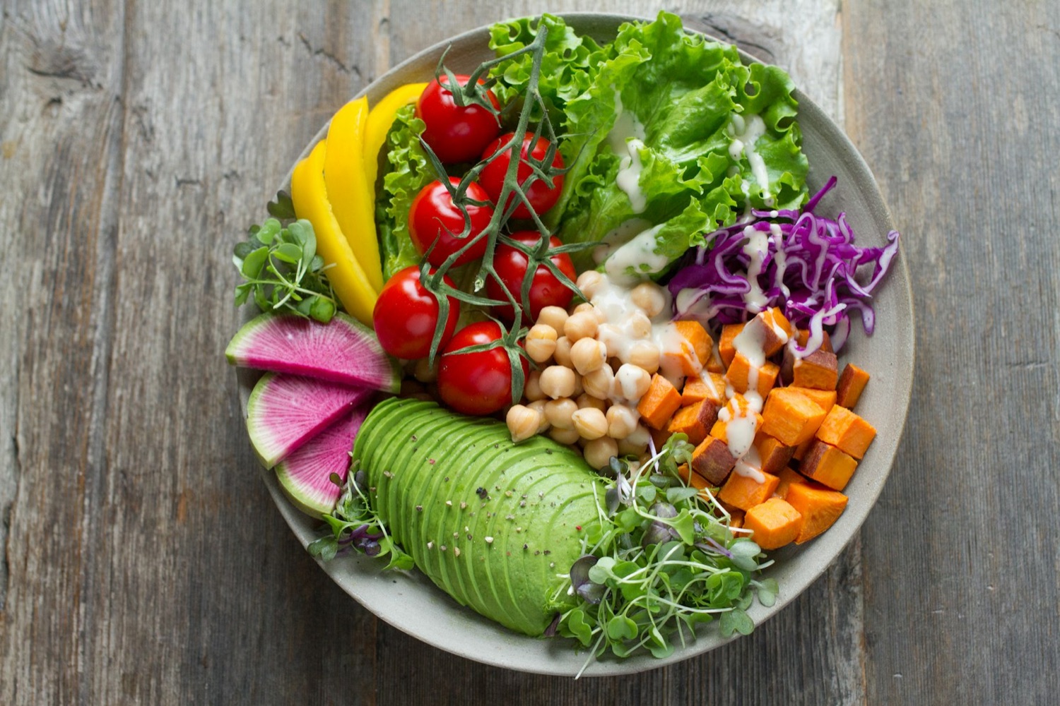 Wholesome everyday foods and drinks that form part of a balanced diet alongside good hydration